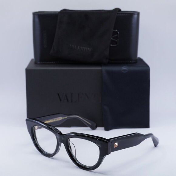 Valentino Accessories - Valentino V-ESSENTIAL - III VLX-125A Square Eyeglasses - Black Swirl 52mm
